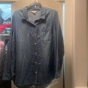 NWT Denim button up shirt